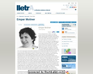 Empar Moliner en la página de Lletra en catalán