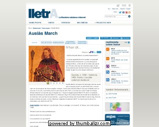 Ausiàs March en la página de Lletra en catalán