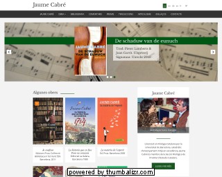 Jaume Cabré's official web