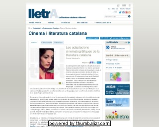 Cinema and Catalan Literature