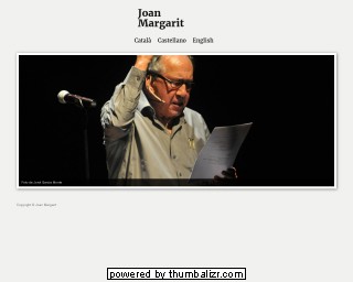 Joan Margarit’s Official Web Page