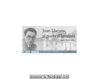 Joan Llacuna, el poeta d'Igualada