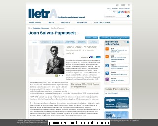 Joan Salvat-Papasseit en la página de Lletra en catalán