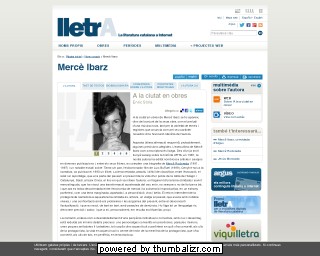 Mercè Ibarz on the Lletra website in Catalan