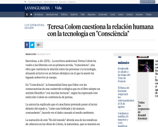 Teresa Colom cuestiona la relación humana con la tecnología en Consciència