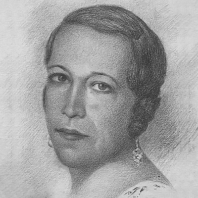 Retrat d'Aurora Bertrana dibuixat pel seu pare, Prudenci Bertrana. Foto: IMATGE EXTRETA DEL LLIBRE 'MEMÒRIES FINS AL 1936'.