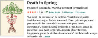 Death in Spring in Goodreads